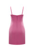 Persian pink corset mini dress